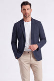 Black Notched Lapel Men's Blazer