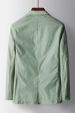 Sage Notched Lapel Single Breasted Sage Men's Blazer