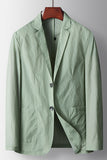 Sage Notched Lapel Single Breasted Sage Men's Blazer