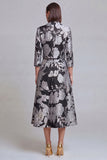 Sage Green Floral 2 Piece Notched Lapel Women's Skirt Suits with Pockets