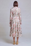 2 Piece Ivory Yellow Flower Peak Lapel Women's Skirt Suits with Pockets