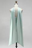 Mint Strapless Bodycon Corset Homecoming Dress with Slit