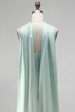 Mint Strapless Bodycon Corset Homecoming Dress with Slit