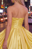 Mint A-Line Strapless Satin Ruched Homecoming Dress