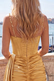 Pink Bodycon Corset Ruched Fringed Beaded Short Homecoming Dress with Sash