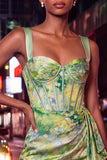 Blush Bodycon Halter Neck Corset Lace Up Back Ruched Homecoming Dress with Sash