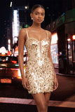 Sparkly Mint Green Bodycon Corset Lace Up Back Sequins Short Homecoming Dress