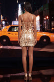 Sparkly Mint Green Bodycon Corset Lace Up Back Sequins Short Homecoming Dress