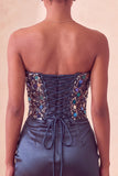 Sweetheart Champagne Sequins Bodycon Mini Homecoming Dress