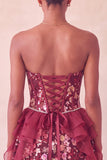 Sage Green Sweetheart Corset A-Line Short Homecoming Dress with Sequins