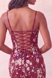 Pink Corset Bodycon Ruched Short Homecoming Dress with Sequins