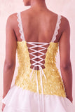 Pink Bodycon Ruffled Short Sequin Homecoming Dress with Lace Up Back