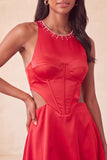 Black A-Line Corset Cut Out Short Homecoming Dress
