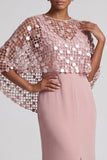 Burgundy V-Neck Mermaid Long Mother Of the Bride Dress with Slit