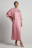 Blue Sheath Round Neck Midi Mother Of the Bride Dress with Sequins