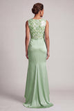Sky Blue Mermaid Sequins Bateau Neck Long Mother Of the Bride Dress