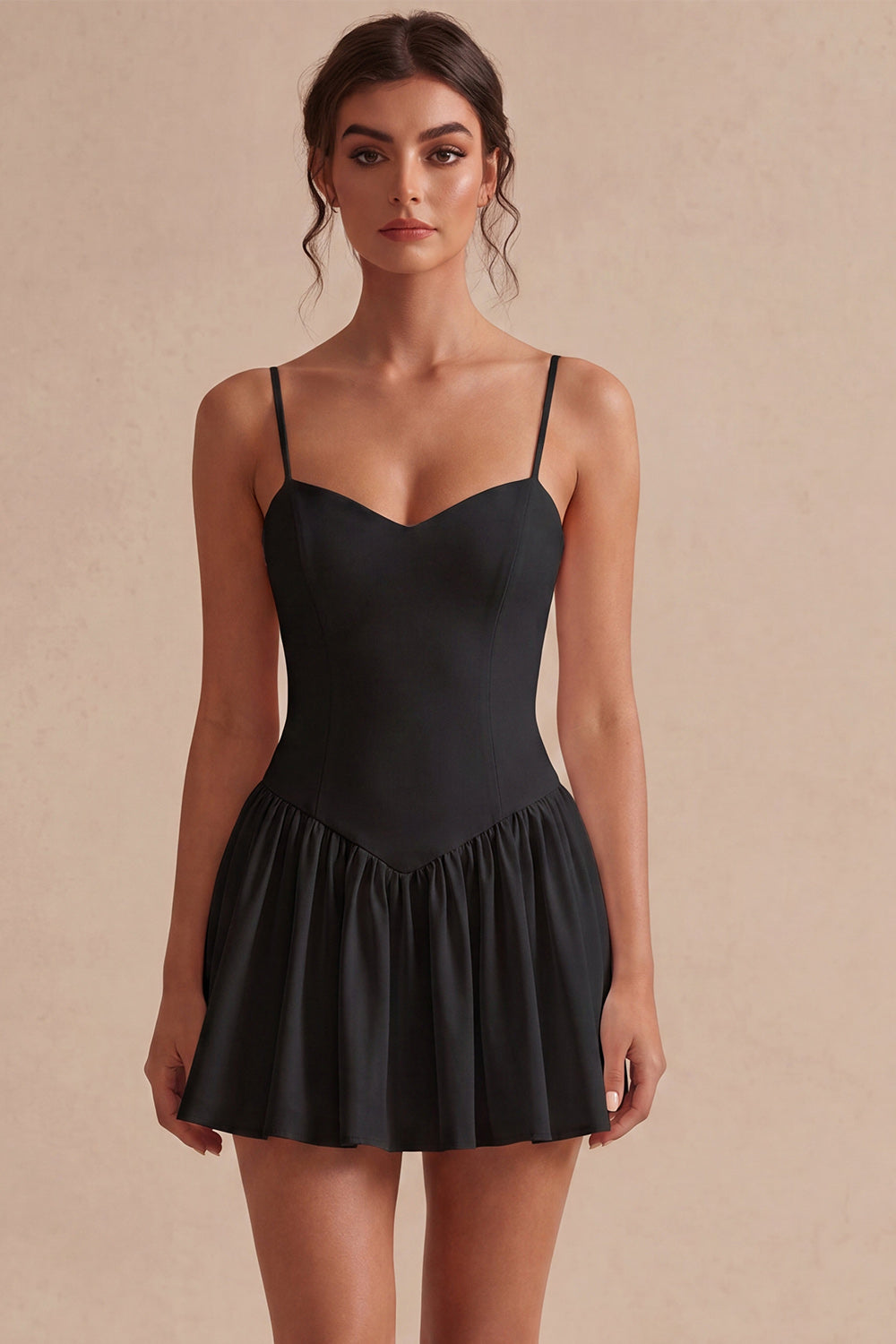 white dress with black straps Cute White Bow Mini Dress - All Dresses