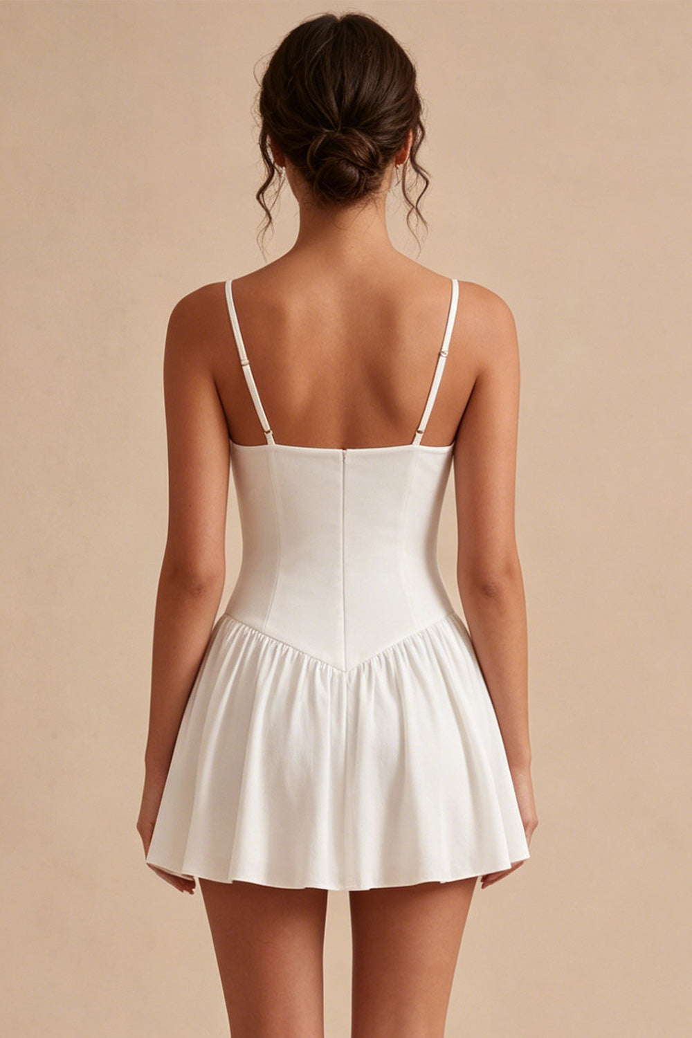 short white dress with spaghetti straps Cicinia Little White Dresses Short Sequins Sheath Spaghetti Straps Mini Dress