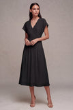 A-Line Chiffon V-Neck Little White Dress