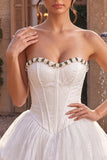 Lace Sweetheart White A-Line Corset Short Homecoming Dress with Ruffles