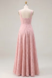 Dusty Sage Floral A-Line Square Neck Ruched Long Bridesmaid Dress