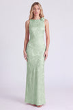 Pink Bateau Neck Mermaid Floral Print Maxi Dress with 3D Flower