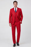 Black Shawl Lapel 3 Piece One Button Men's Prom Suits