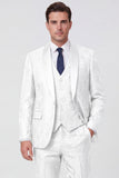 Black Shawl Lapel 3 Piece One Button Men's Prom Suits
