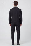Black 2 Piece One Button Men's Prom Suits