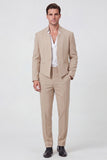Black 2 Piece One Button Men's Prom Suits