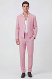 Black 2 Piece One Button Men's Prom Suits