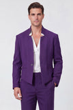 Black 2 Piece One Button Men's Prom Suits