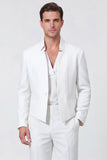 Black 2 Piece One Button Men's Prom Suits