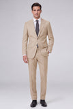 Dark Navy 2 Piece Peak Lapel One Button Men's Prom Suits