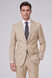 Dark Navy 2 Piece Peak Lapel One Button Men's Prom Suits