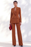Vintage Acacia Fitted Notched Lapel Long Sleeves Women Suits