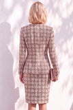 Black Fitted Long Sleeves Knee-Length Women Suits