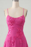 A-Line Yellow Floral Embroidery Short Homecoming Dress with Lace Up Back