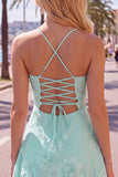 A-Line Yellow Floral Embroidery Short Homecoming Dress with Lace Up Back