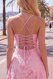 A-Line Yellow Floral Embroidery Short Homecoming Dress with Lace Up Back