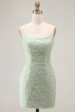 Pink Yellow Floral Bodycon Lace Up Back Pearl Short Homecoming Dress with Beading