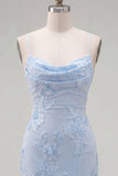 Yellow Bodycon Ruched Spaghetti Straps Floral Embroidery Homecoming Dress