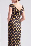 Mermaid Black Floral Long Mother of the Bride Dress with Slit