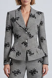 2 Piece Black and White Single Breasted Prom Suits