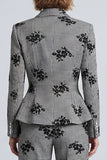 2 Piece Black and White Single Breasted Prom Suits