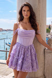 Yellow Corset Ruched Floral Spaghetti Straps A-Line Homecoming Dress with Beading