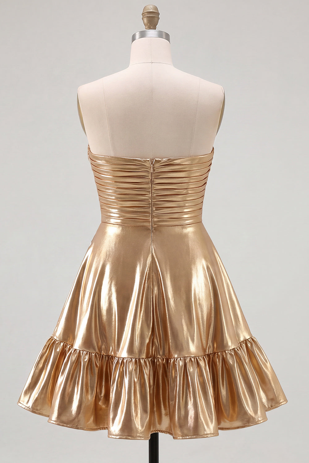 short metallic gold dress gold short dress Metallic Gold Sculpted Mini Dress 0 / Gold Multi-parroquiadesanalbertomagno.com