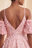 Olive Cold Shoulder Sequins A-Line Short Homecoming Dress with Lace Up Back
