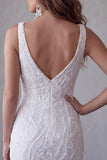 White Beaded Bodycon Short Sequin Homecoming Dress with Slit