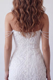 Off The Shoulder Beaded White Bodycon Short Homecoming Dress with Fringes